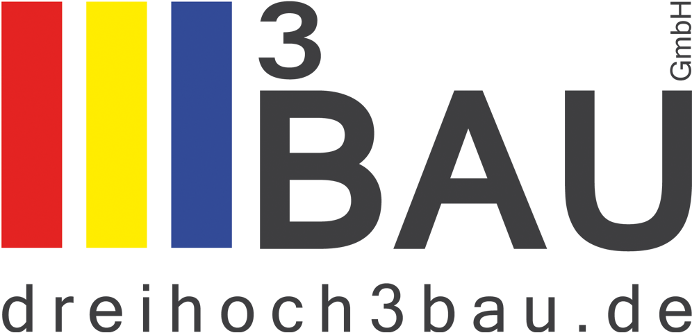 Dreihoch3 Bau Logo